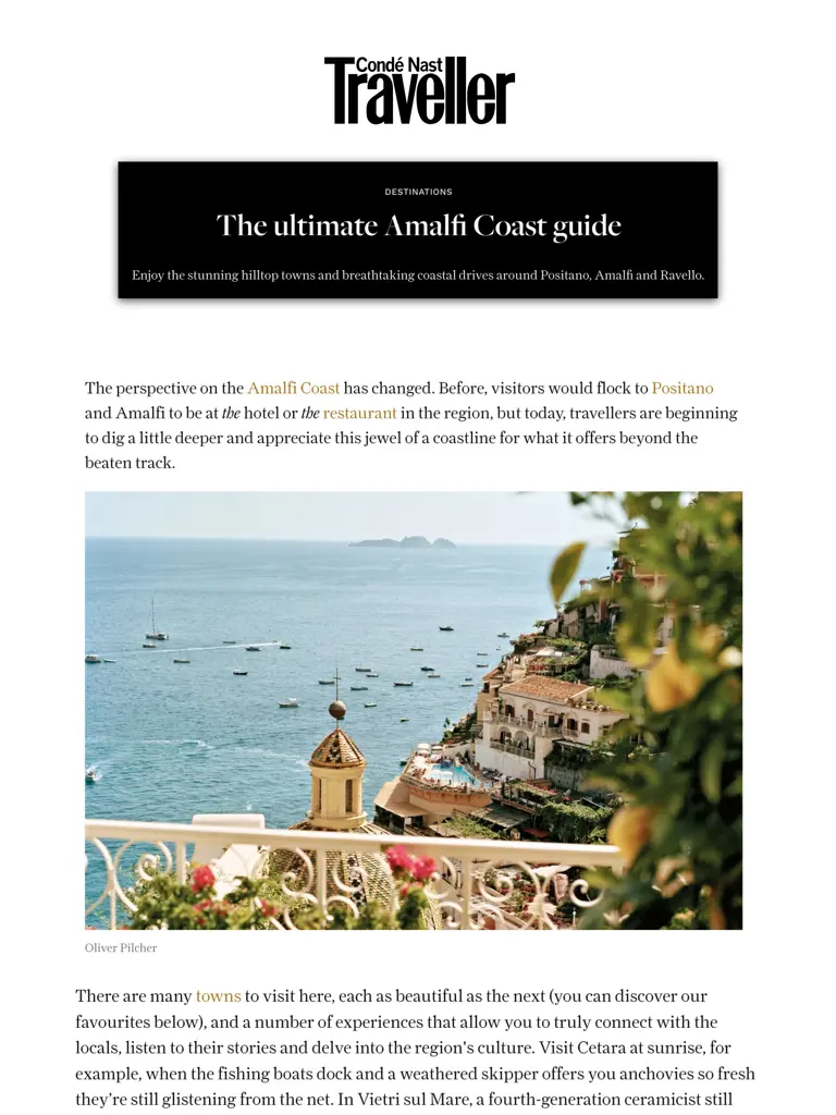 2025 08 25 Cntraveller.Com Le Sirenuse Page 1