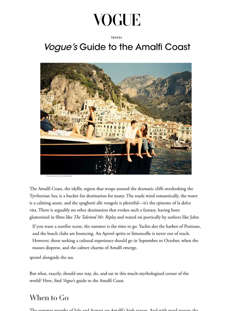 2025 07 09 Vogue Le Sirenuse Page 1