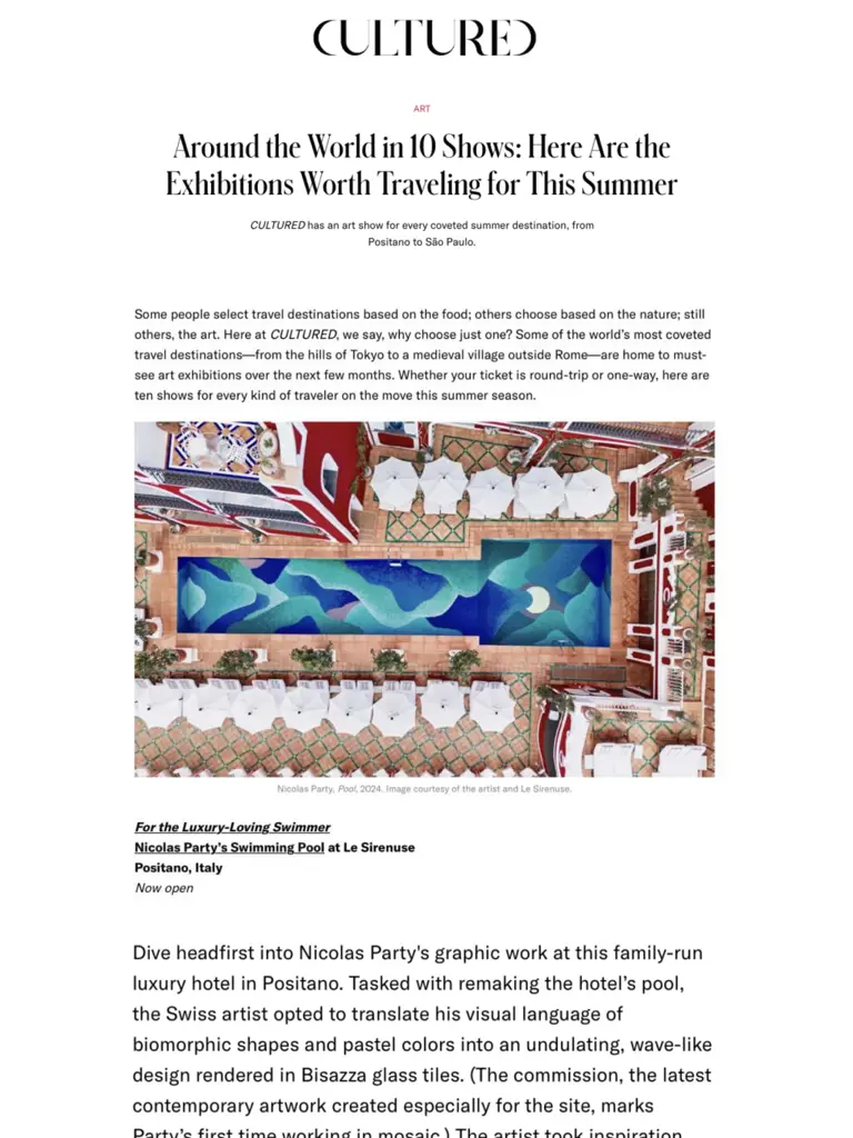 Le Sirenuse Culturedmag.Com Summer 2024 1